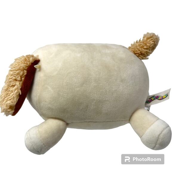 Squishmallow HugMees Harrison The Dog Kelly Toy Brown White Original - Picture 3 of 8